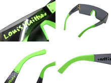 画像をギャラリービューアに読み込む, 極美品 LOUIS VUITTON ルイヴィトン LVグラフィティ マスク サングラス Z0242U ブラック グリーン スティーブン スプラウス 中古 4b008747