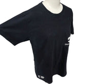 画像をギャラリービューアに読み込む, CHROME HEARTS クロムハーツ 半袖Tシャツ サイズM BSフレア スクロールラベルロゴ プリント ブラック 美品 中古 4b008749