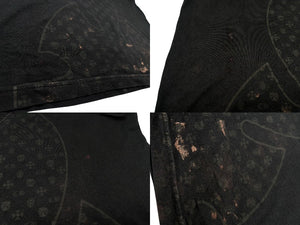 CHROME HEARTS クロムハーツ 半袖Tシャツ サイズS フレアニー スクロールラベルロゴ プリント ブラック 良品 中古 4b008750