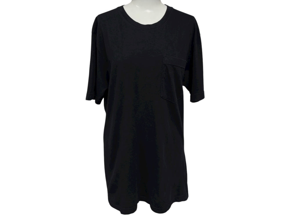 CHROME HEARTS クロムハーツ 半袖Tシャツ サイズM ダガープリント ストライプ ブラック レッド イエロー 美品 中古 4b008753