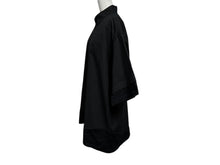 画像をギャラリービューアに読み込む, BALENCIAGA バレンシアガ 半袖シャツ ロゴ エンブロイダード 690395 イタリア製 コットン ブラック サイズ38 美品 中古 4b008755