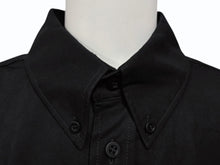 画像をギャラリービューアに読み込む, BALENCIAGA バレンシアガ 半袖シャツ ロゴ エンブロイダード 690395 イタリア製 コットン ブラック サイズ38 美品 中古 4b008755