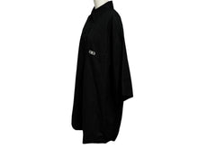 画像をギャラリービューアに読み込む, BALENCIAGA バレンシアガ 22SS 半袖ボタンダウンシャツ 699057 サイズ38 ブラック 刺繍 美品 中古 4b008756