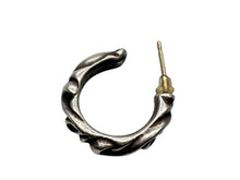 画像をギャラリービューアに読み込む, CHROME HEARTS クロムハーツ HOOPSCROOL スクロールフープ ピアス 片耳 97刻印 シルバー925 重量約3.8g 美品 中古 4b008758