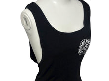 画像をギャラリービューアに読み込む, CHROME HEARTS クロムハーツ タンクトップ ノースリーブ サイズM FUCK YOU ホースシュー プリント ブラック 美品 中古 4b008763