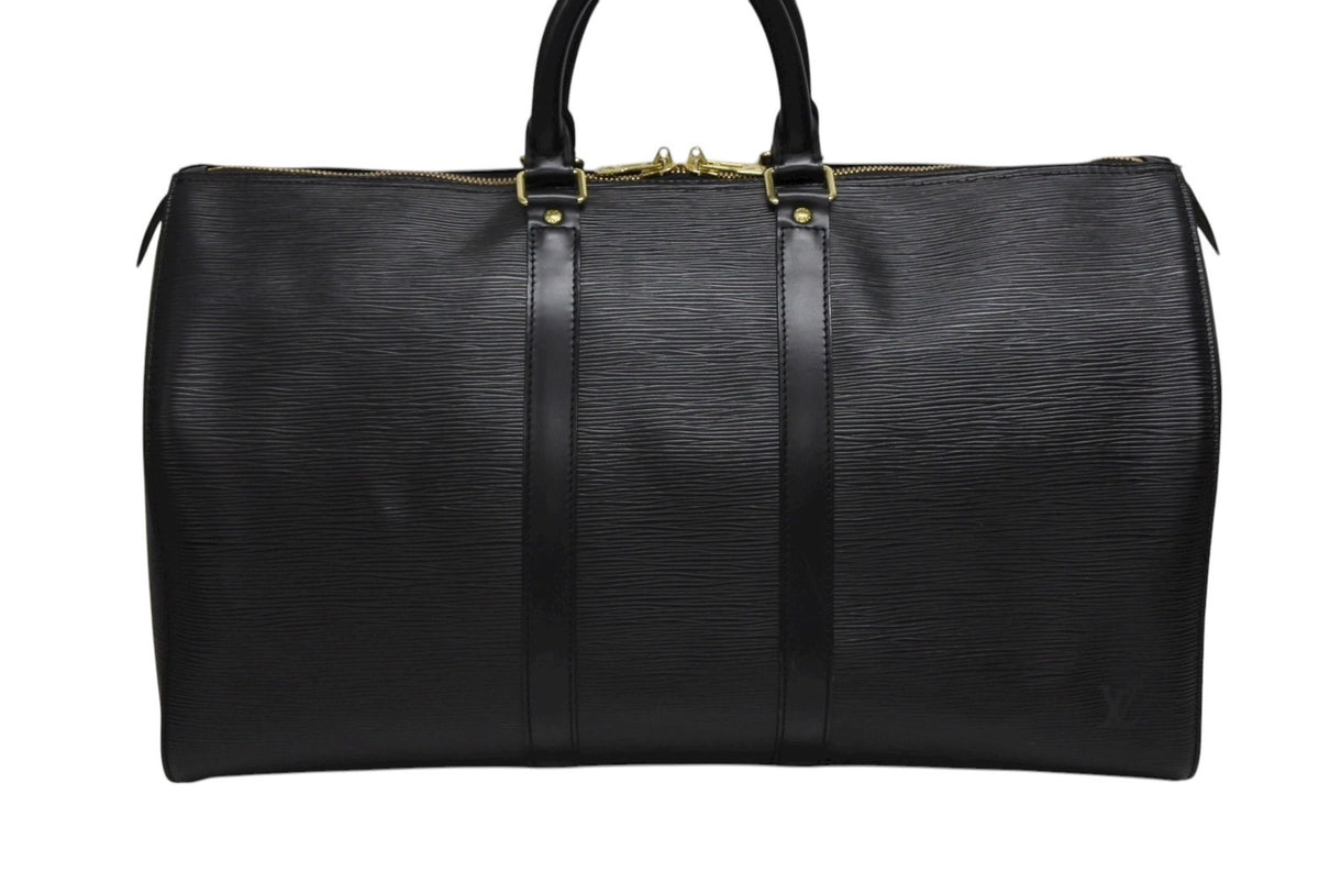 鑑定済✨ルイヴィトン エピ キーポル45 ボストンバッグ 黒色 M59152 極美品 LOUIS VUITTON ルイヴィトン キーポル45 ボストンバッグ M59152