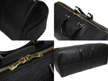 画像をギャラリービューアに読み込む, 極美品 LOUIS VUITTON ルイヴィトン キーポル45 ボストンバッグ M59152 エピレザー ブラック ゴールド金具 中古 4b008767