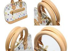 画像をギャラリービューアに読み込む, 極美品 LOUIS VUITTON ルイヴィトン アルマPM ハンドバッグ M40443 モノグラム マルチカラー 村上隆 ホワイト ゴールド金具 新型 中古 4b008768