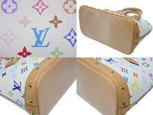 画像をギャラリービューアに読み込む, 極美品 LOUIS VUITTON ルイヴィトン アルマPM ハンドバッグ M40443 モノグラム マルチカラー 村上隆 ホワイト ゴールド金具 新型 中古 4b008768