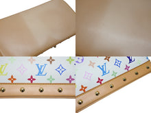 画像をギャラリービューアに読み込む, 極美品 LOUIS VUITTON ルイヴィトン アルマPM ハンドバッグ M40443 モノグラム マルチカラー 村上隆 ホワイト ゴールド金具 新型 中古 4b008768