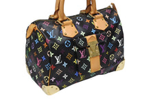 画像をギャラリービューアに読み込む, 極美品 LOUIS VUITTON ルイヴィトン スピーディ30 ハンドバッグ M92642 モノグラム マルチカラー ブラック ゴールド金具 村上隆 中古 4b008771