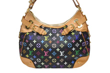 Load image into Gallery viewer, LOUIS VUITTON ルイヴィトン グレタ ワンショルダーバッグ M40196 モノグラム マルチカラー ブラック 村上隆 美品 中古 4b008772