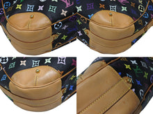 Load image into Gallery viewer, LOUIS VUITTON ルイヴィトン グレタ ワンショルダーバッグ M40196 モノグラム マルチカラー ブラック 村上隆 美品 中古 4b008772