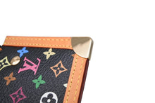 画像をギャラリービューアに読み込む, 極美品 LOUIS VUITTON ルイヴィトン ポシェットクレ コインケース ブラック マルチカラー 村上隆 M92654 ゴールド金具 中古 4b008774