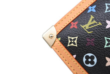 画像をギャラリービューアに読み込む, 極美品 LOUIS VUITTON ルイヴィトン ポシェットクレ コインケース ブラック マルチカラー 村上隆 M92654 ゴールド金具 中古 4b008774