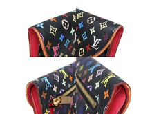 画像をギャラリービューアに読み込む, 極美品 LOUIS VUITTON ルイヴィトン ポルトフォイユ ウジェニ 三つ折り財布 M93738 グルナード マルチカラー レザー PVC ゴールド金具 中古 4b008776