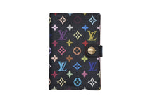 画像をギャラリービューアに読み込む, 新品同様 LOUIS VUITTON ルイヴィトン カルネ ドゥ バル アジェンダ ミニ マルチカラー 村上隆 M92652 手帳カバー カード 中古 4b008777