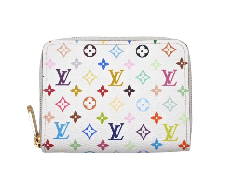 Very Good Condition LOUIS VUITTON LV Zippy Coin Purse Takashi Murakami M93741 Coin Case Multicolor Used 4b008779