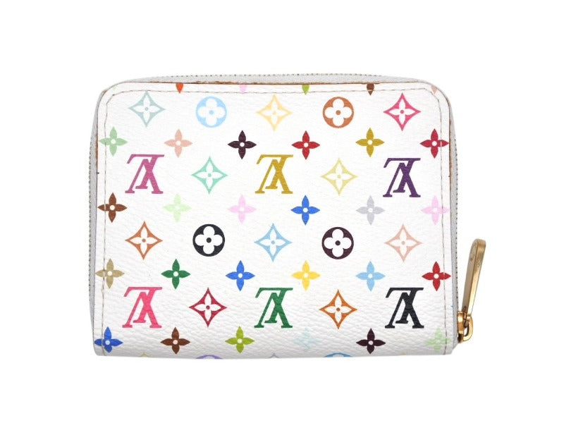 Very Good Condition LOUIS VUITTON LV Zippy Coin Purse Takashi Murakami M93741 Coin Case Multicolor Used 4b008779