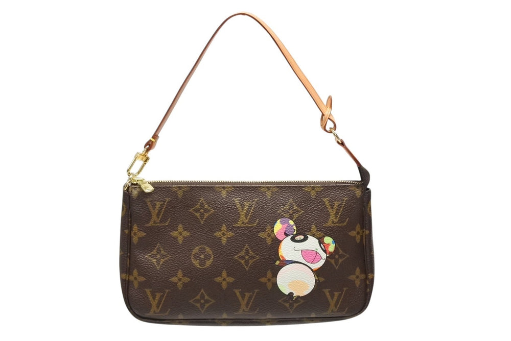 Very good condition LOUIS VUITTON Pochette Accessoir Panda M51981 Monogram Accesso Handbag Takashi Murakami Used 4b008780