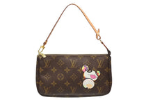 画像をギャラリービューアに読み込む, 極美品 LOUIS VUITTON ルイヴィトン ポシェット アクセソワール パンダ M51981 モノグラム アクセポ ハンドバッグ 村上隆 中古 4b008780
