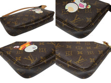 画像をギャラリービューアに読み込む, 極美品 LOUIS VUITTON ルイヴィトン ポシェット アクセソワール パンダ M51981 モノグラム アクセポ ハンドバッグ 村上隆 中古 4b008780