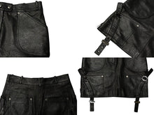 画像をギャラリービューアに読み込む, Christian Dior クリスチャンディオール ガリアーノ期 アーカイブ ユーティリティレザースカート ブラック 美品 中古 4b008781