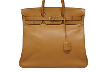 画像をギャラリービューアに読み込む, 極美品 HERMES エルメス Haut a Courroies オータクロア45 ハンドバッグ アルデンヌ ナチュラル ゴールド金具 ○Z刻印 中古 4b008783