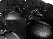 画像をギャラリービューアに読み込む, 極美品 HERMES エルメス ハンドバッグ オータクロア50 アルデンヌ バーキン ゴールド金具 ブラック ○X刻印 中古 4b008784