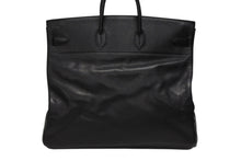 画像をギャラリービューアに読み込む, 極美品 HERMES エルメス ハンドバッグ オータクロア50 アルデンヌ バーキン ゴールド金具 ブラック ○X刻印 中古 4b008784