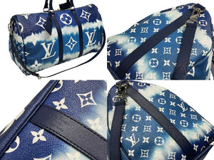 新品同様 LOUIS VUITTON ルイヴィトン ボストンバッグ M45117 エスカル キーポル バンドリエール 50 中古 4b008791