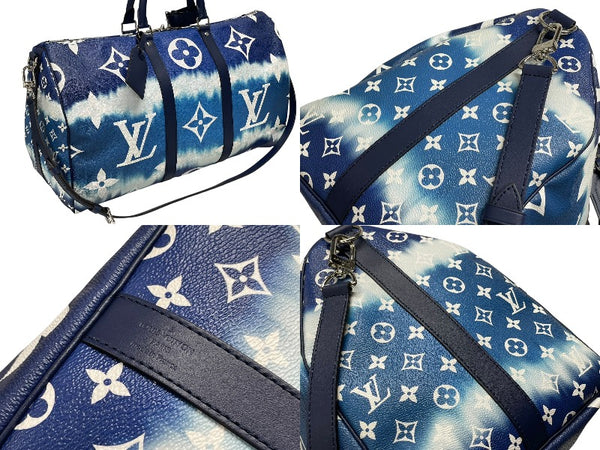 新品同様 LOUIS VUITTON ルイヴィトン ボストンバッグ M45117 エスカル キーポル バンドリエール 50 中古 4b008791