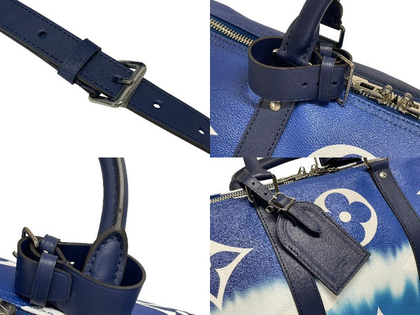 新品同様 LOUIS VUITTON ルイヴィトン ボストンバッグ M45117 エスカル キーポル バンドリエール 50 中古 4b008791