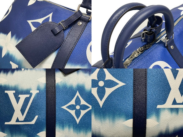 新品同様 LOUIS VUITTON ルイヴィトン ボストンバッグ M45117 エスカル キーポル バンドリエール 50 中古 4b008791