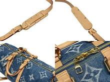 画像をギャラリービューアに読み込む, 新品同様 LOUIS VUITTON ルイヴィトン キーポル バンドリエール 45 M24315 モノグラム デニム ブルー 中古 4b008792
