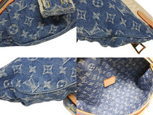 画像をギャラリービューアに読み込む, 新品同様 LOUIS VUITTON ルイヴィトン モノグラムデニム ハイ ライズ ショルダーバッグ M46837 ブルー ゴールド金具 中古 4b008793