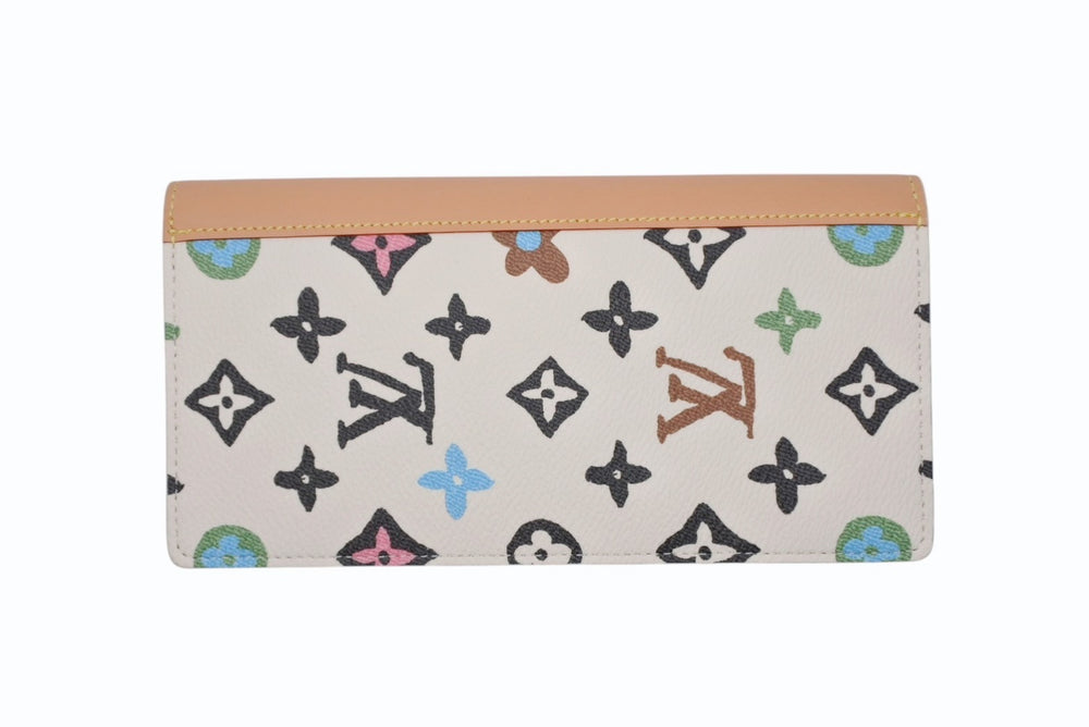 新品未使用 LOUIS VUITTON ルイヴィトン × タイラーザクリエイター ポルトフォイユ ブラザ NM 長財布 モノグラムクラギー M83335 バニラ 中古 4b008796