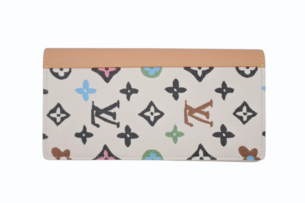 新品未使用 LOUIS VUITTON ルイヴィトン × タイラーザクリエイター ポルトフォイユ ブラザ NM 長財布 モノグラムクラギー M83335 バニラ 中古 4b008796