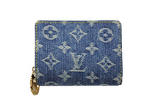 画像をギャラリービューアに読み込む, 新品未使用 LOUIS VUITTON ルイヴィトン ジッピーウォレット M83160 長財布 モノグラムデニム ゴールド金具 ブルー 新型 中古 4b008798