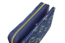 画像をギャラリービューアに読み込む, 新品未使用 LOUIS VUITTON ルイヴィトン ジッピーウォレット M83160 長財布 モノグラムデニム ゴールド金具 ブルー 新型 中古 4b008798