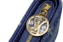 画像をギャラリービューアに読み込む, 新品未使用 LOUIS VUITTON ルイヴィトン ジッピーウォレット M83160 長財布 モノグラムデニム ゴールド金具 ブルー 新型 中古 4b008798