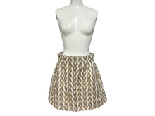 Load image into Gallery viewer, 新品未使用 Valentino ヴァレンティノ VLOGO ミニスカート RB3RF0Z14FY ゴールド ホワイト サイズ6 中古 4b008803