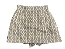 Load image into Gallery viewer, 新品未使用 Valentino ヴァレンティノ VLOGO ミニスカート RB3RF0Z14FY ゴールド ホワイト サイズ6 中古 4b008803