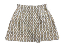 Load image into Gallery viewer, 新品未使用 Valentino ヴァレンティノ VLOGO ミニスカート RB3RF0Z14FY ゴールド ホワイト サイズ6 中古 4b008803