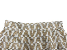 Load image into Gallery viewer, 新品未使用 Valentino ヴァレンティノ VLOGO ミニスカート RB3RF0Z14FY ゴールド ホワイト サイズ6 中古 4b008803