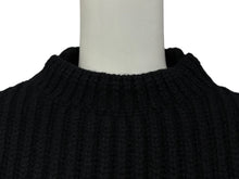 画像をギャラリービューアに読み込む, 極美品 SACAI サカイ パターン編 モヘヤ混 セーター 長袖ニット 23-06851 ブラック サイズ1 中古 4b008809