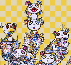 New and unused Takashi Murakami TAKASHI MURAKAMI baby panda modern art painting poster used 4b008812