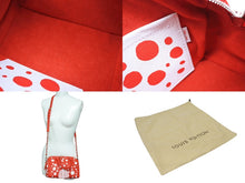 画像をギャラリービューアに読み込む, 極美品 LOUIS VUITTON ルイヴィトン 草間彌生コラボ ハンドバッグ M46411 スピーディ バンドリエール20 モノグラム アンプラント PVC レザー レッド 中古 4b008355