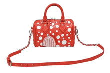 画像をギャラリービューアに読み込む, 極美品 LOUIS VUITTON ルイヴィトン 草間彌生コラボ ハンドバッグ M46411 スピーディ バンドリエール20 モノグラム アンプラント PVC レザー レッド 中古 4b008355