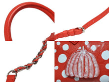 画像をギャラリービューアに読み込む, 極美品 LOUIS VUITTON ルイヴィトン 草間彌生コラボ ハンドバッグ M46411 スピーディ バンドリエール20 モノグラム アンプラント PVC レザー レッド 中古 4b008355